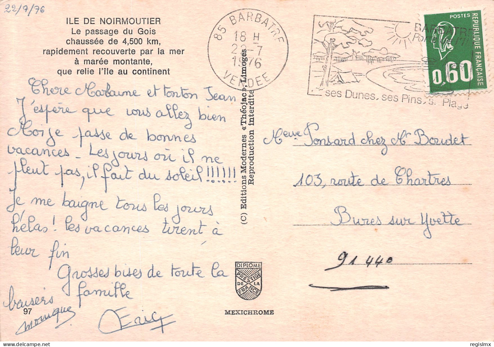 85-ILE DE NOIRMOUTIER-N°T2655-A/0187 - Ile De Noirmoutier