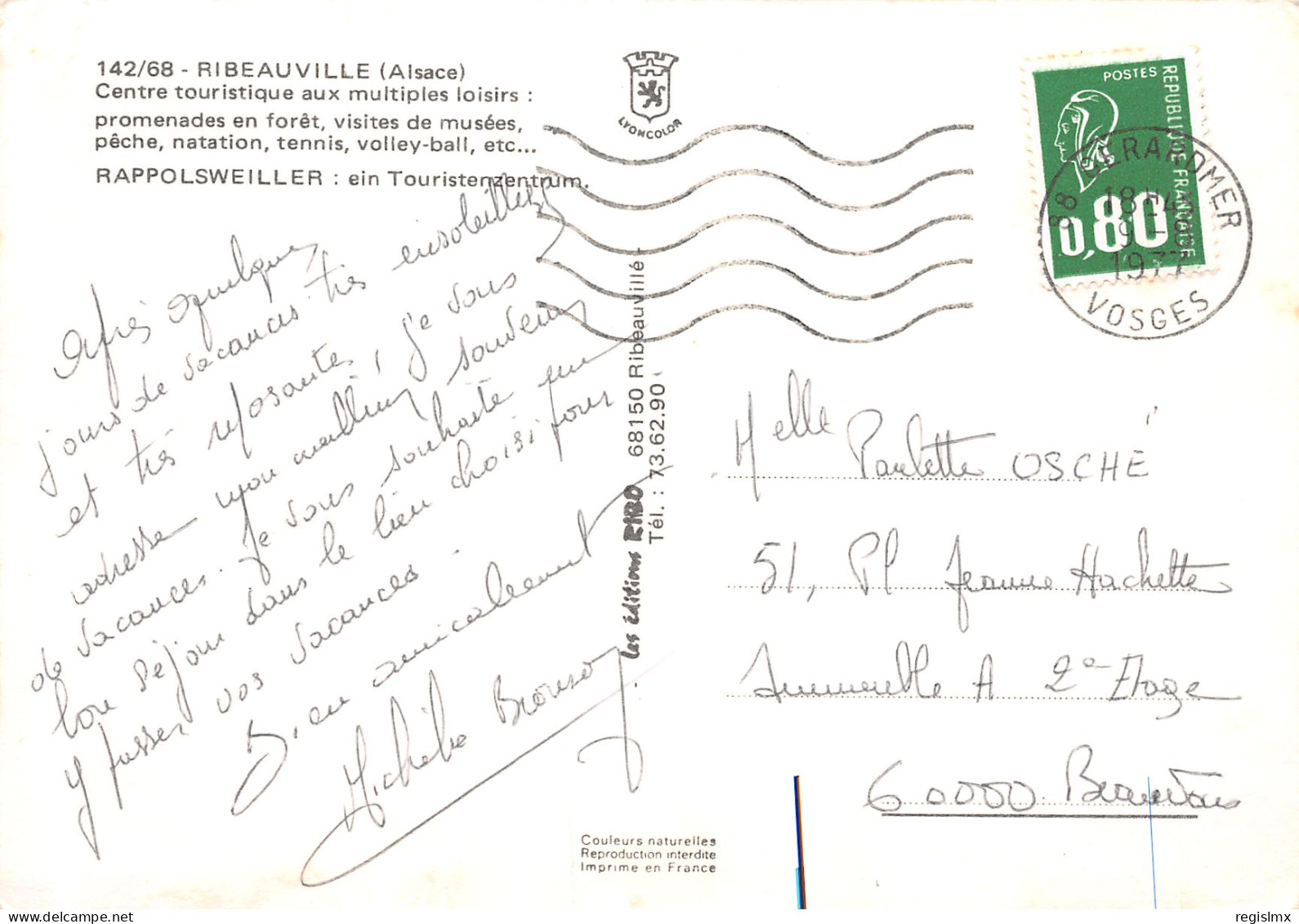 68-RIBEAUVILLE-N°T2654-D/0381 - Ribeauvillé
