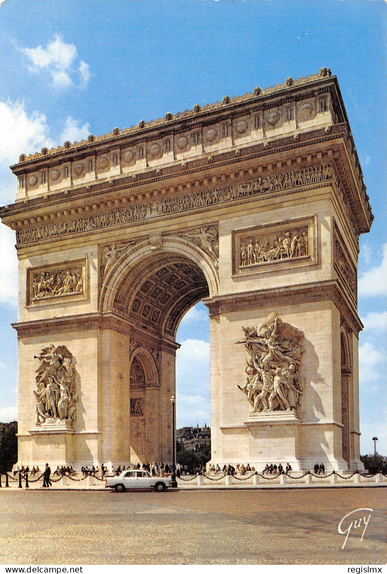 75-PARIS L ARC DE TRIOMPHE DE L ETOILE-N°T2655-D/0371 - Triumphbogen