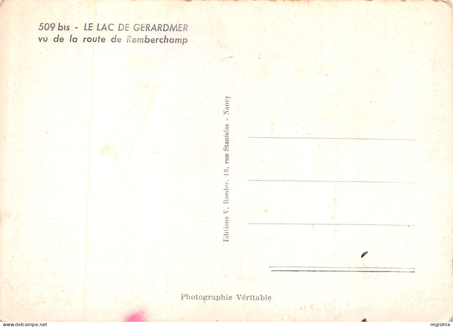 88-GERARDMER LE LAC-N°T2656-B/0249 - Gerardmer