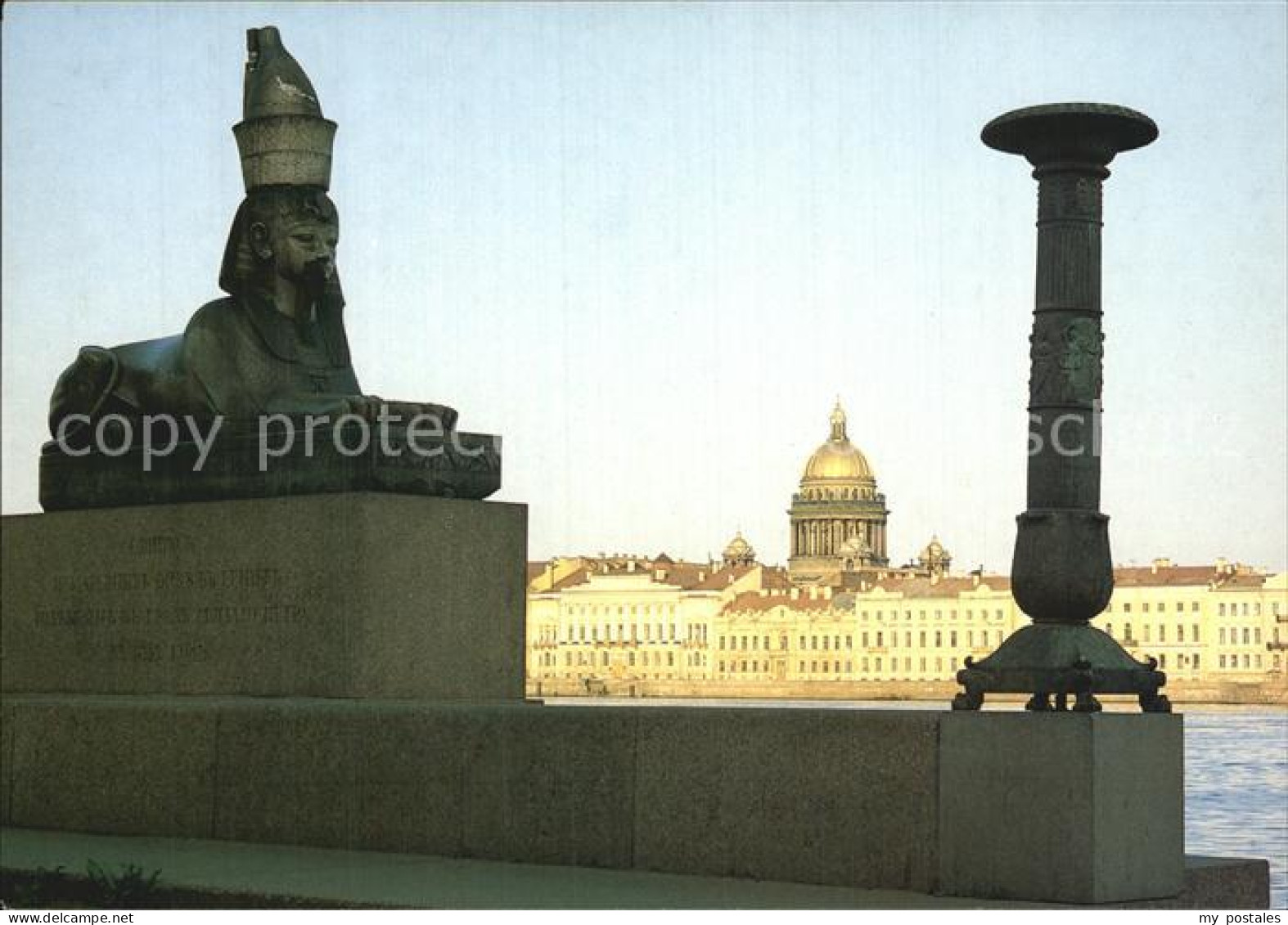 72530996 St Petersburg Leningrad Egyptian Sphinx Neva Embankment   - Rusland