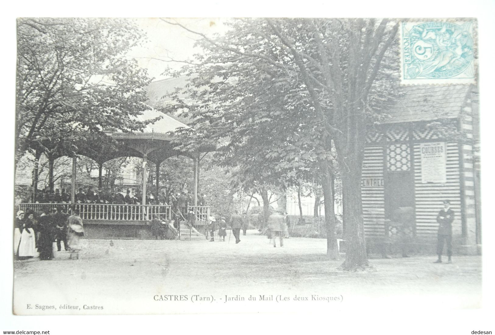 Cpa 1904 CASTRES Tarn Jardin Du Mail Les Deux Kiosques - BL84 - Castres