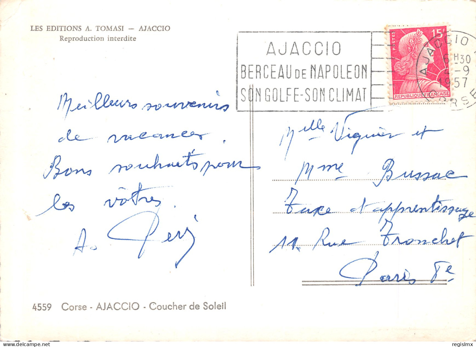 2A-CORSE AJACCIO-N°T2657-A/0301 - Other & Unclassified