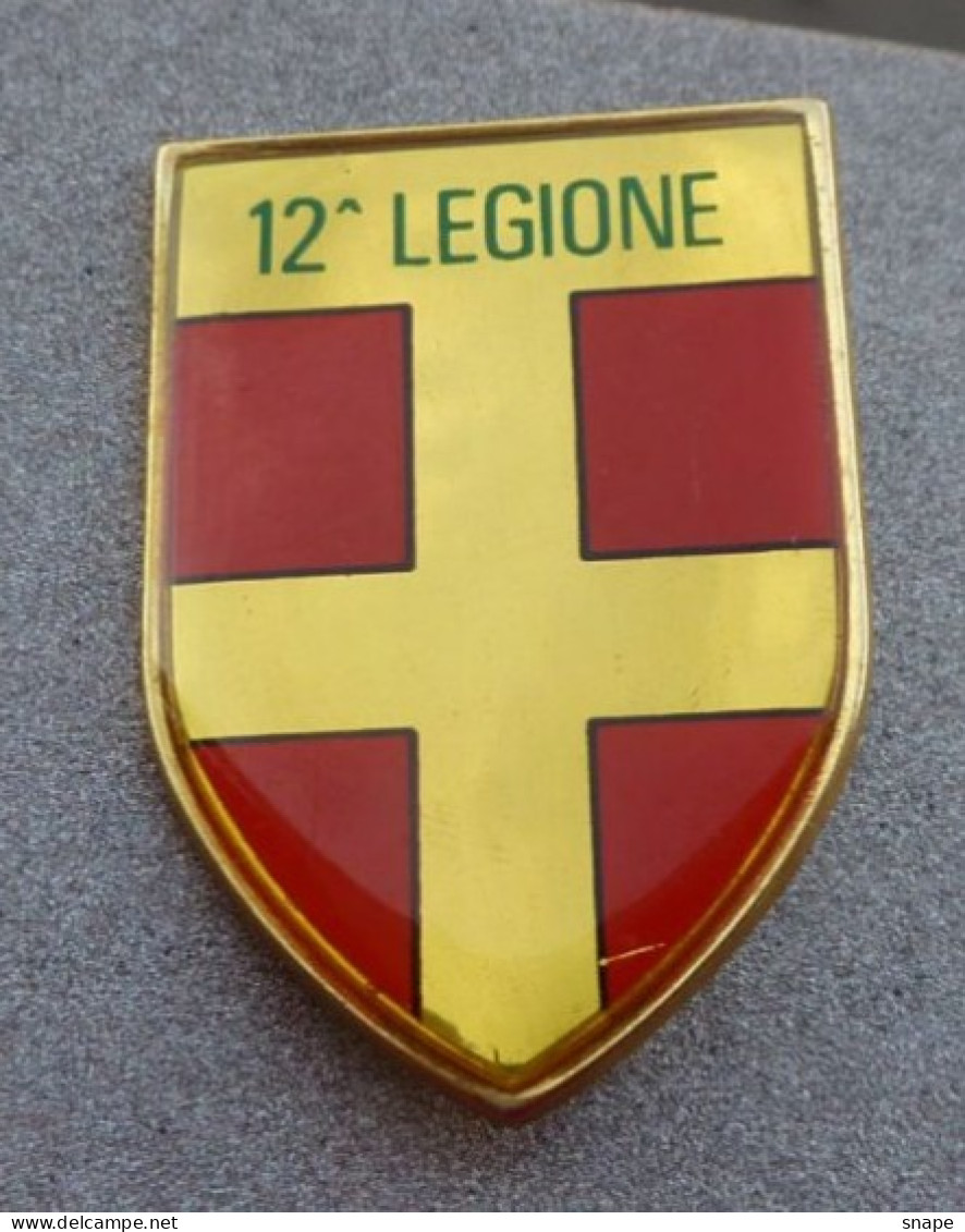 Distintivo Guardia Di Finanza 12^ LEGIONE - Dismesso - Anni 80/90 - Italian Police Pinned Insignia - Used Obsolete (286) - Police