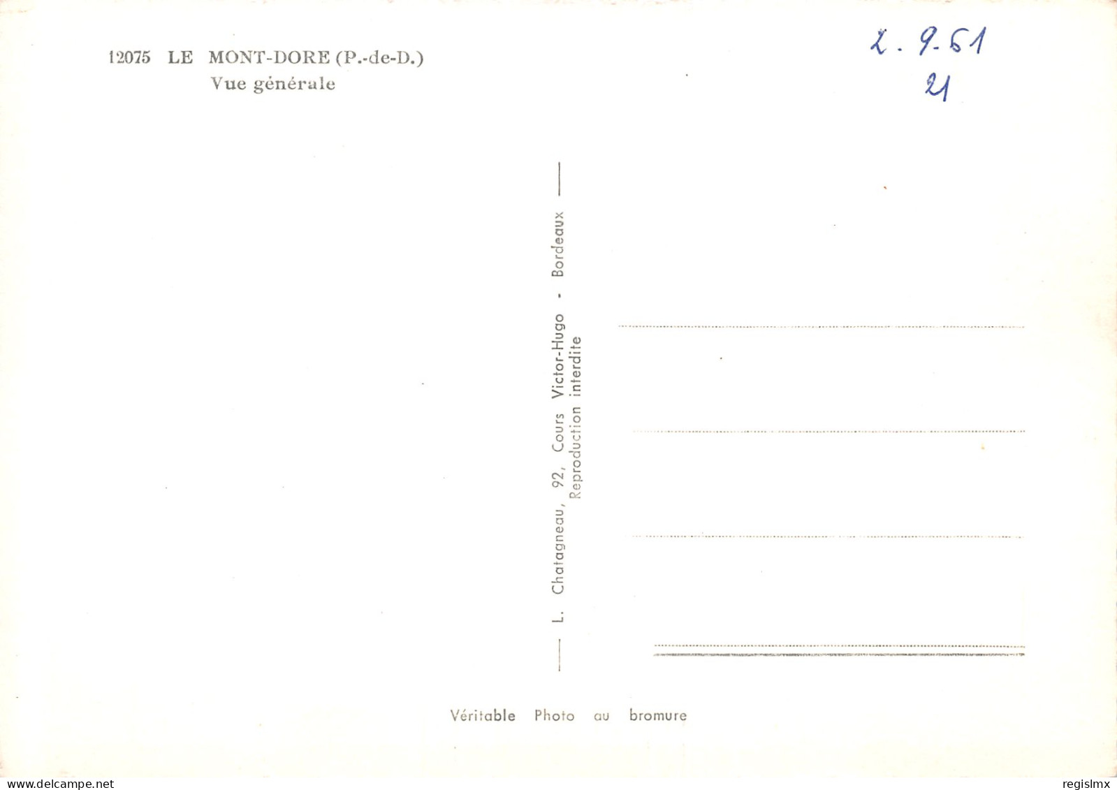 63-LE MONT DORE-N°T2656-D/0257 - Le Mont Dore