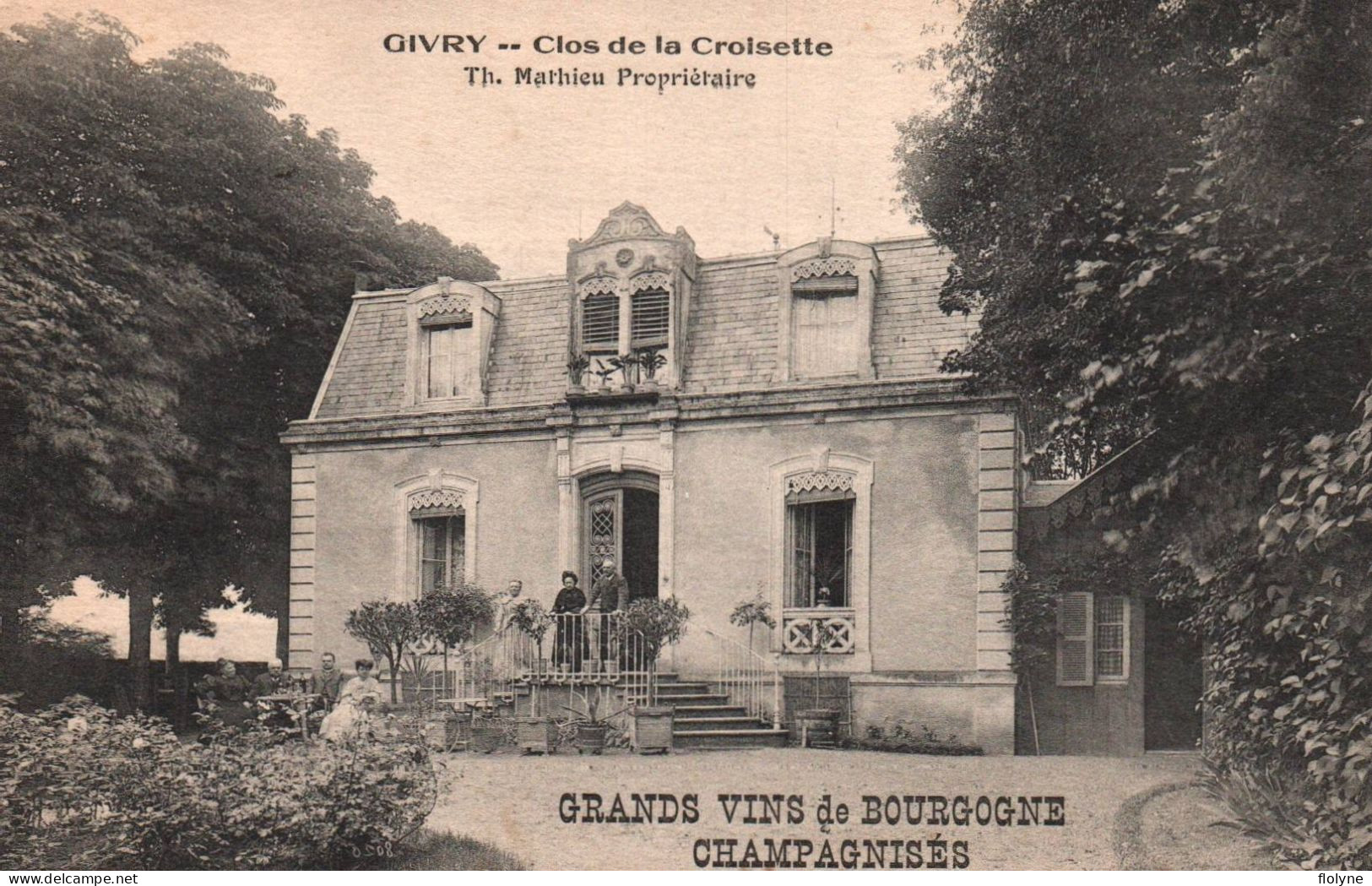 Givry - Vin Vignoble CLOS DE LA CROISETTE , MATHIEU Propriétaire - Grands Vins De Bourgogne Champagnisés - Autres & Non Classés