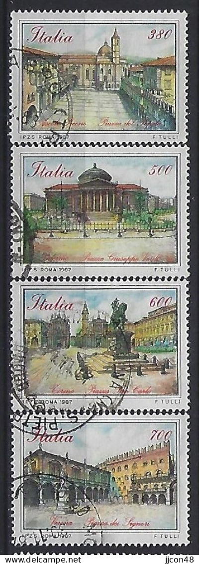 Italy 1987  Platze  (o) Mi.2022-2025 - 1981-90: Used