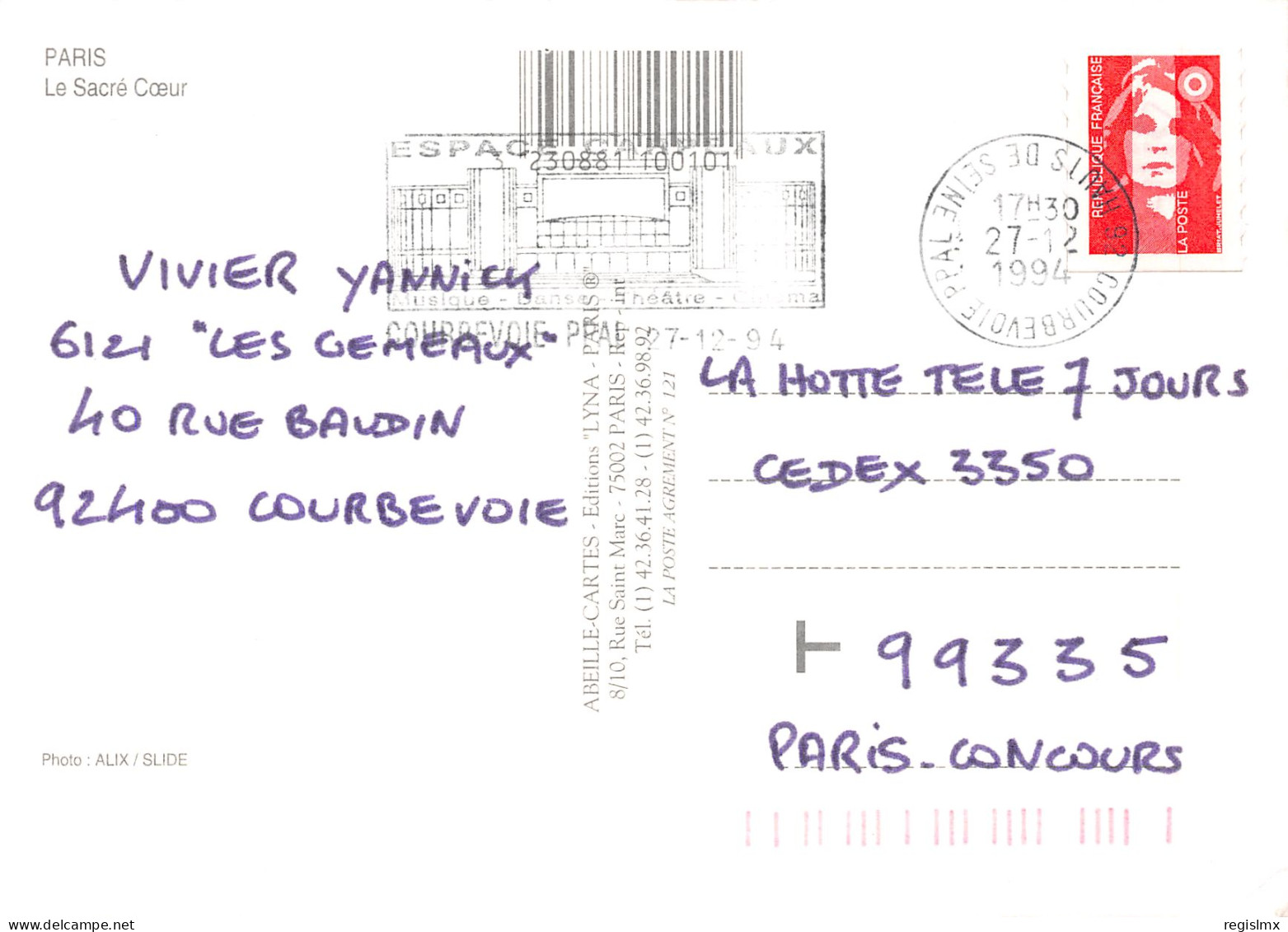 75-PARIS SACRE COEUR-N°T2657-D/0153 - Sacré Coeur