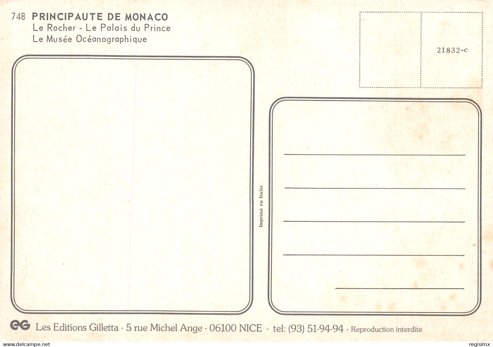 98-MONACO-N°T2657-C/0385 - Andere & Zonder Classificatie
