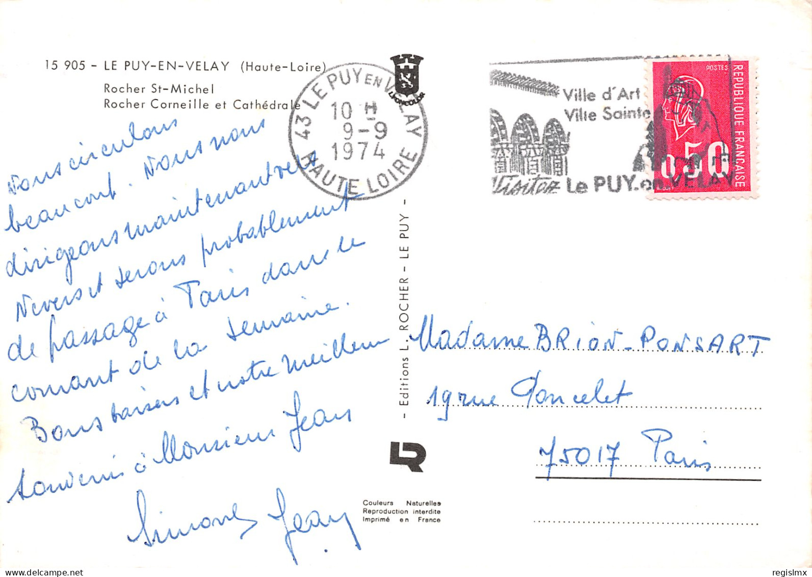 43-LE PUY EN VELAY-N°T2657-C/0117 - Le Puy En Velay