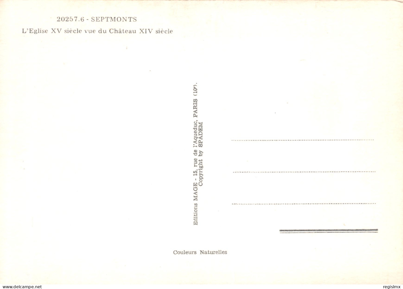 02-SEPTMONTS-N°T2658-B/0135 - Other & Unclassified