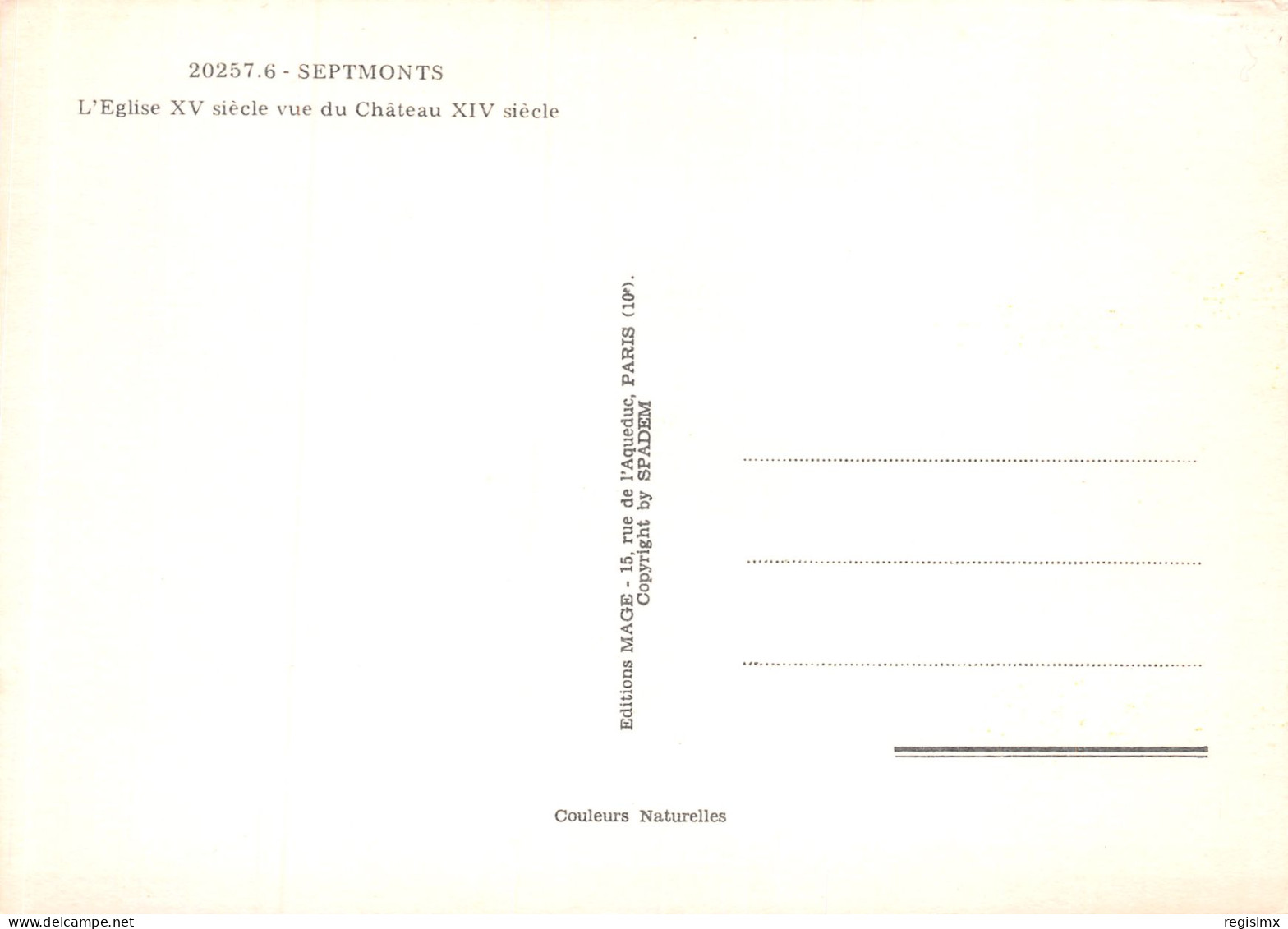 02-SEPTMONTS-N°T2658-B/0105 - Other & Unclassified