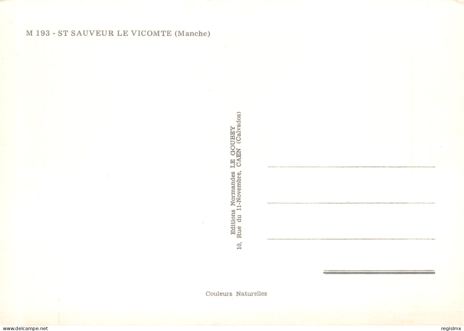 50-SAINT SAUVEUR LE VICOMTE-N°T2658-B/0053 - Saint Sauveur Le Vicomte