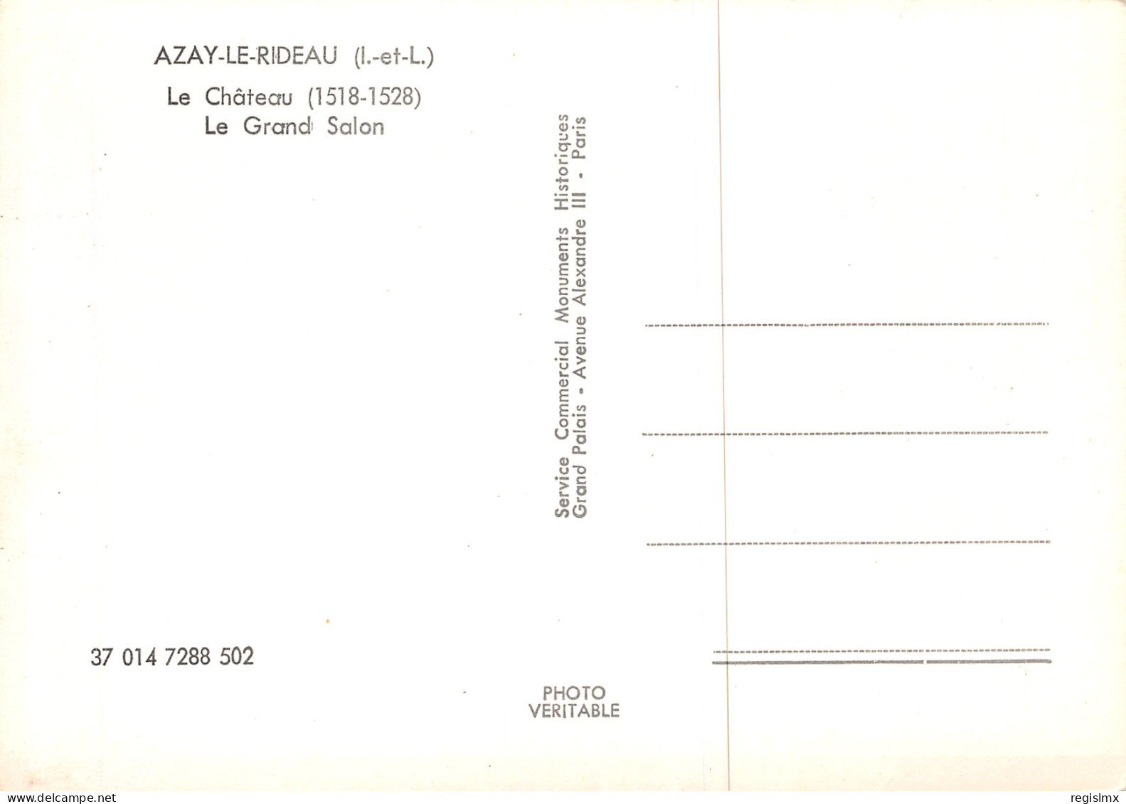 37-AZAY LE RIDEAU-N°T2659-A/0185 - Azay-le-Rideau