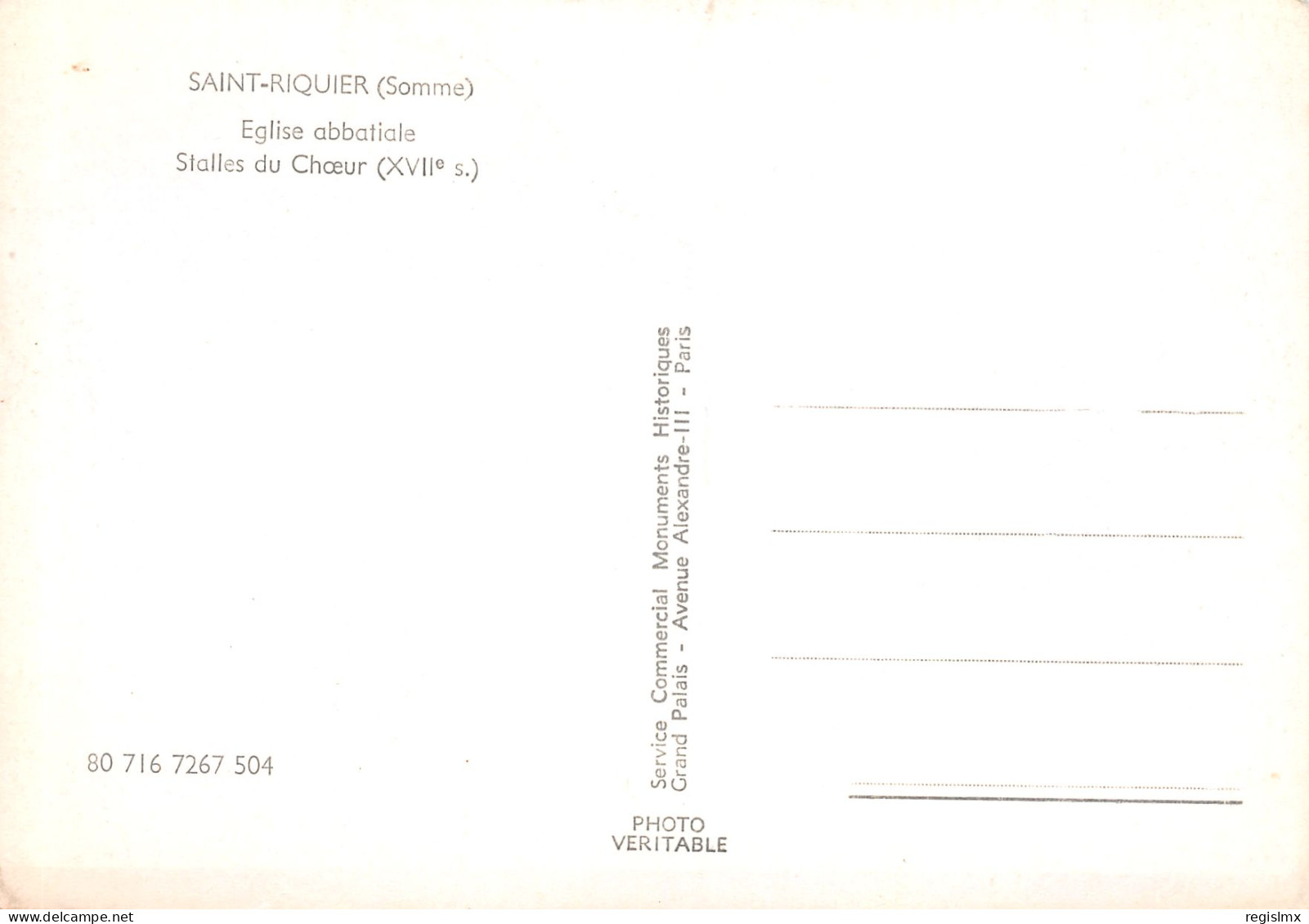 80-SAINT RIQUIER-N°T2658-D/0333 - Saint Riquier