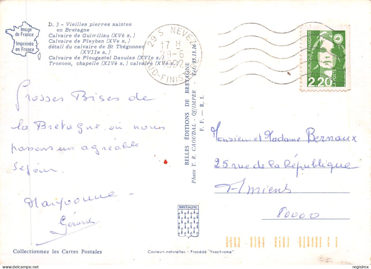 29-BRETAGNE CALVAIRES-N°T2658-D/0119 - Other & Unclassified