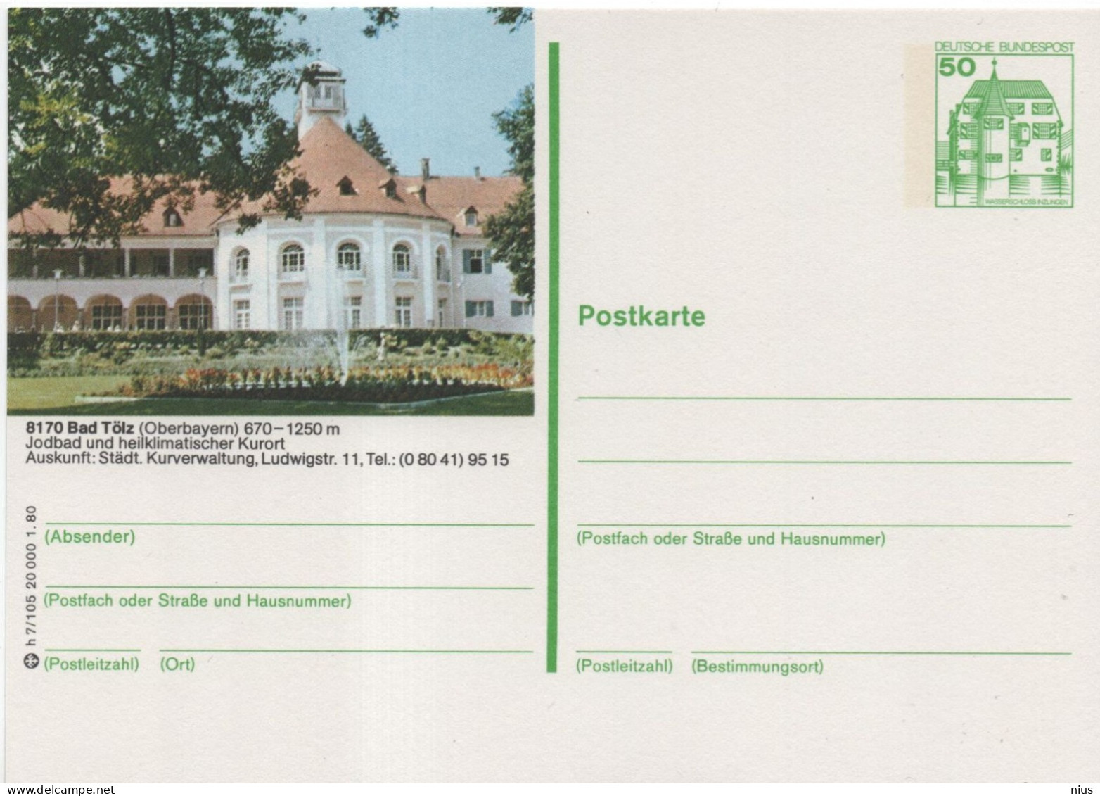 Germany Deutschland 1980 Bad Tolz, Oberbayern - Cartes Postales - Neuves