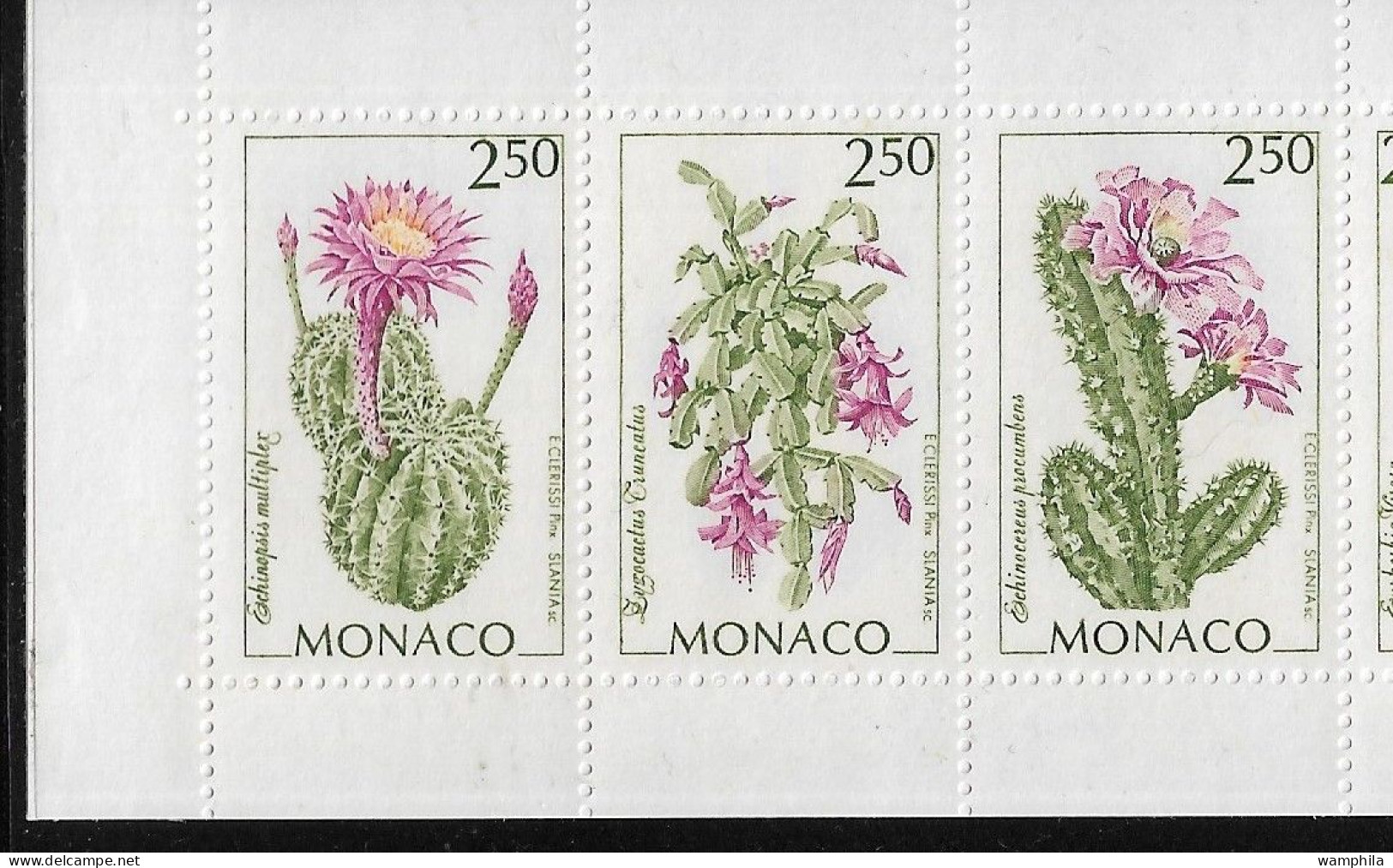 Monaco 1993. Carnet N°9, Fleurs, Cactus, Etc... - Neufs