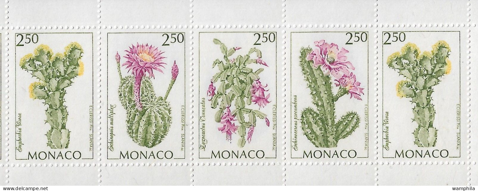 Monaco 1993. Carnet N°9, Fleurs, Cactus, Etc... - Unused Stamps