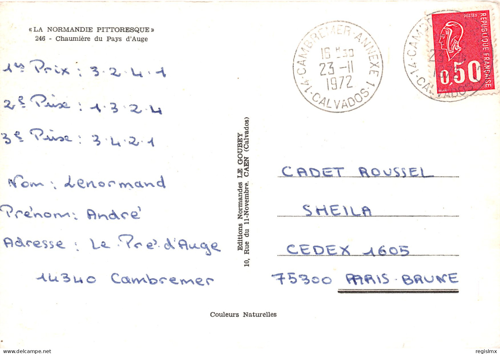 14-NORMANDIE CHAUMIERE-N°T2660-C/0241 - Other & Unclassified