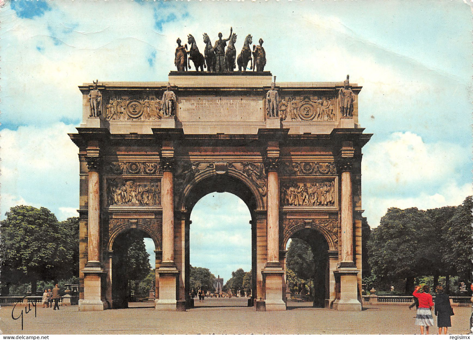 75-PARIS ARC DE TRIOMPHE DU CARROUSEL-N°T2660-C/0067 - Triumphbogen