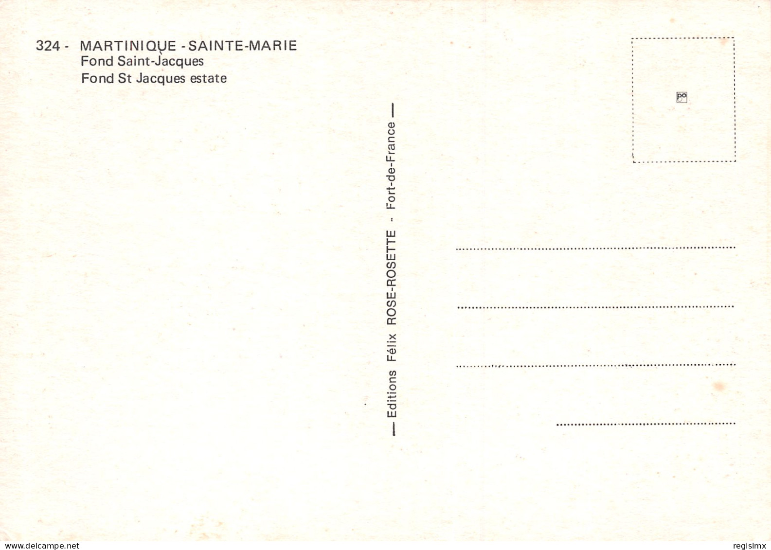 972-MARTINIQUE SAINTE MARIE-N°T2660-C/0043 - Other & Unclassified