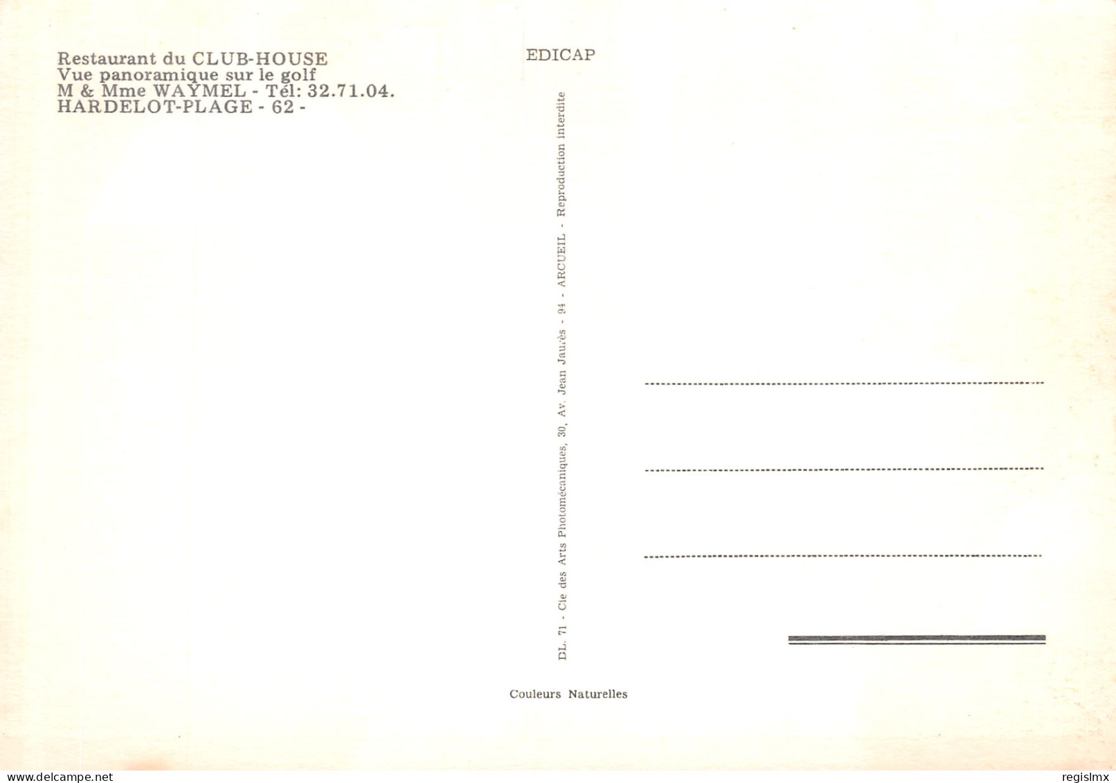 62-HARDELOT PLAGE-N°T2660-B/0099 - Other & Unclassified