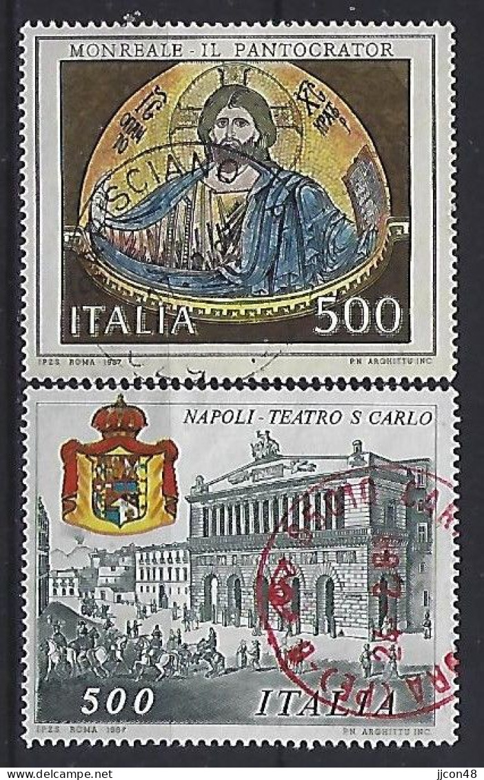 Italy 1987  Kulturelles Erbe In Italien  (o) Mi.2029-2030 - 1981-90: Used