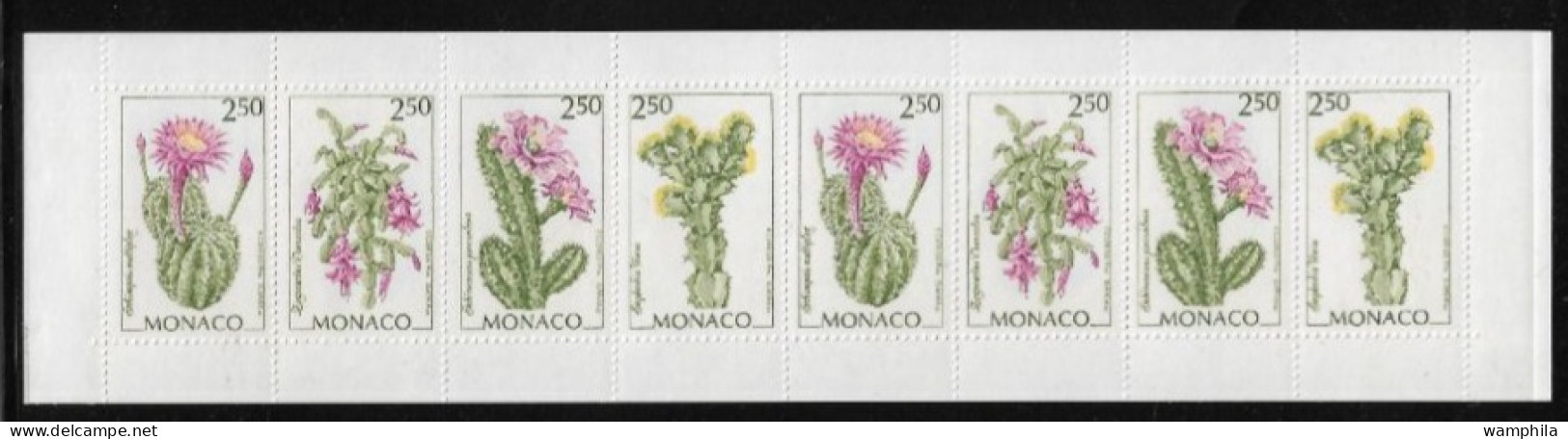 Monaco 1993. Carnet N°9, Fleurs, Cactus, Etc... - Booklets