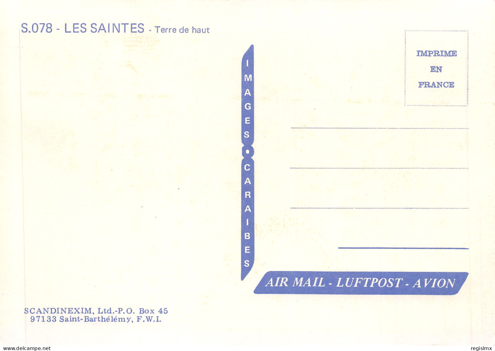 971-GUADELOUPE LES SAINTES-N°T2660-A/0293 - Autres & Non Classés