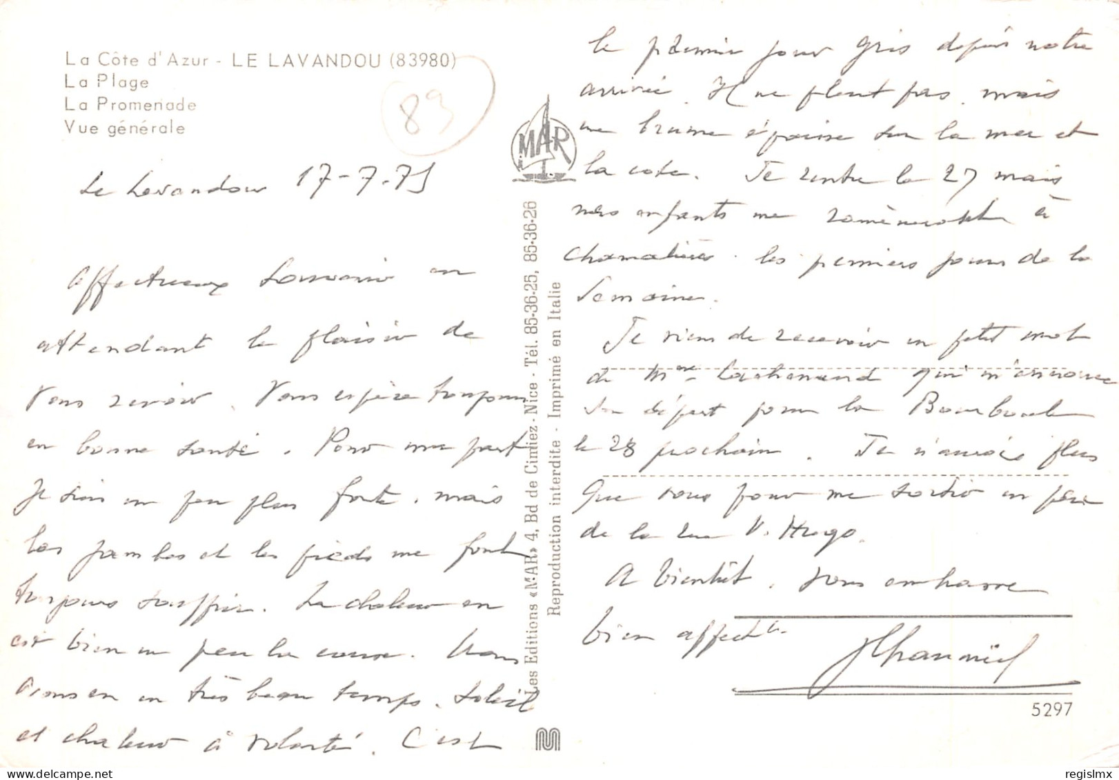 83-LE LAVANDOU-N°T2660-A/0185 - Le Lavandou