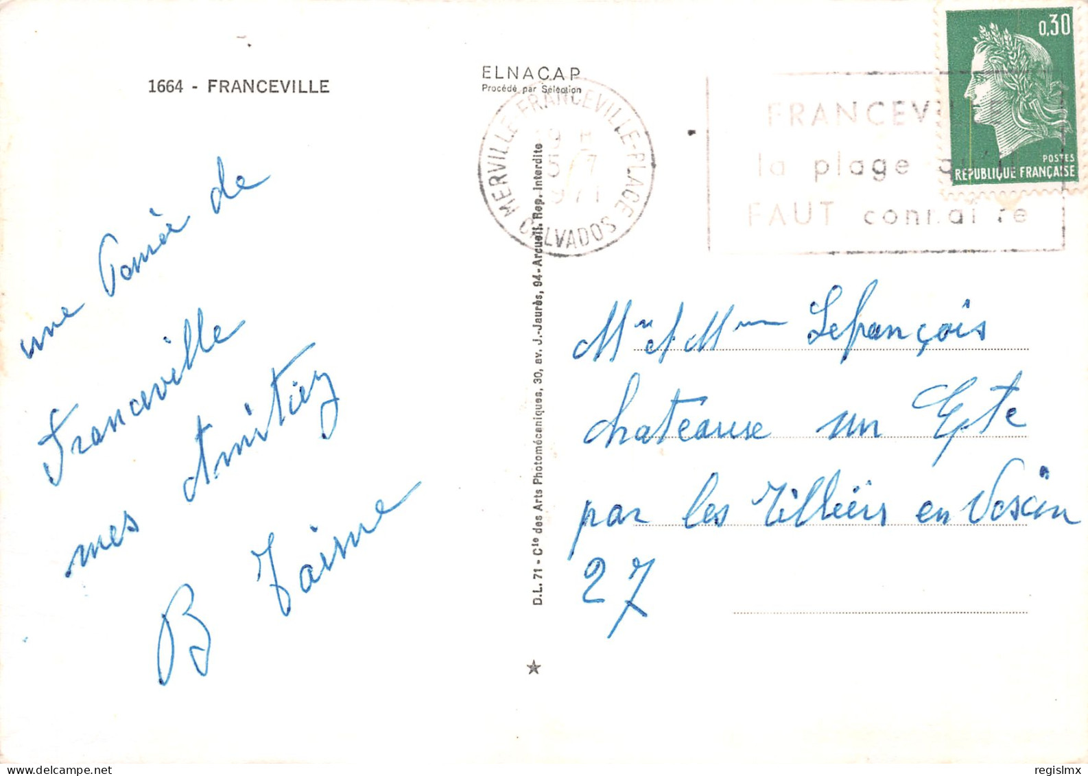 14-FRANCEVILLE-N°T2661-A/0219 - Other & Unclassified