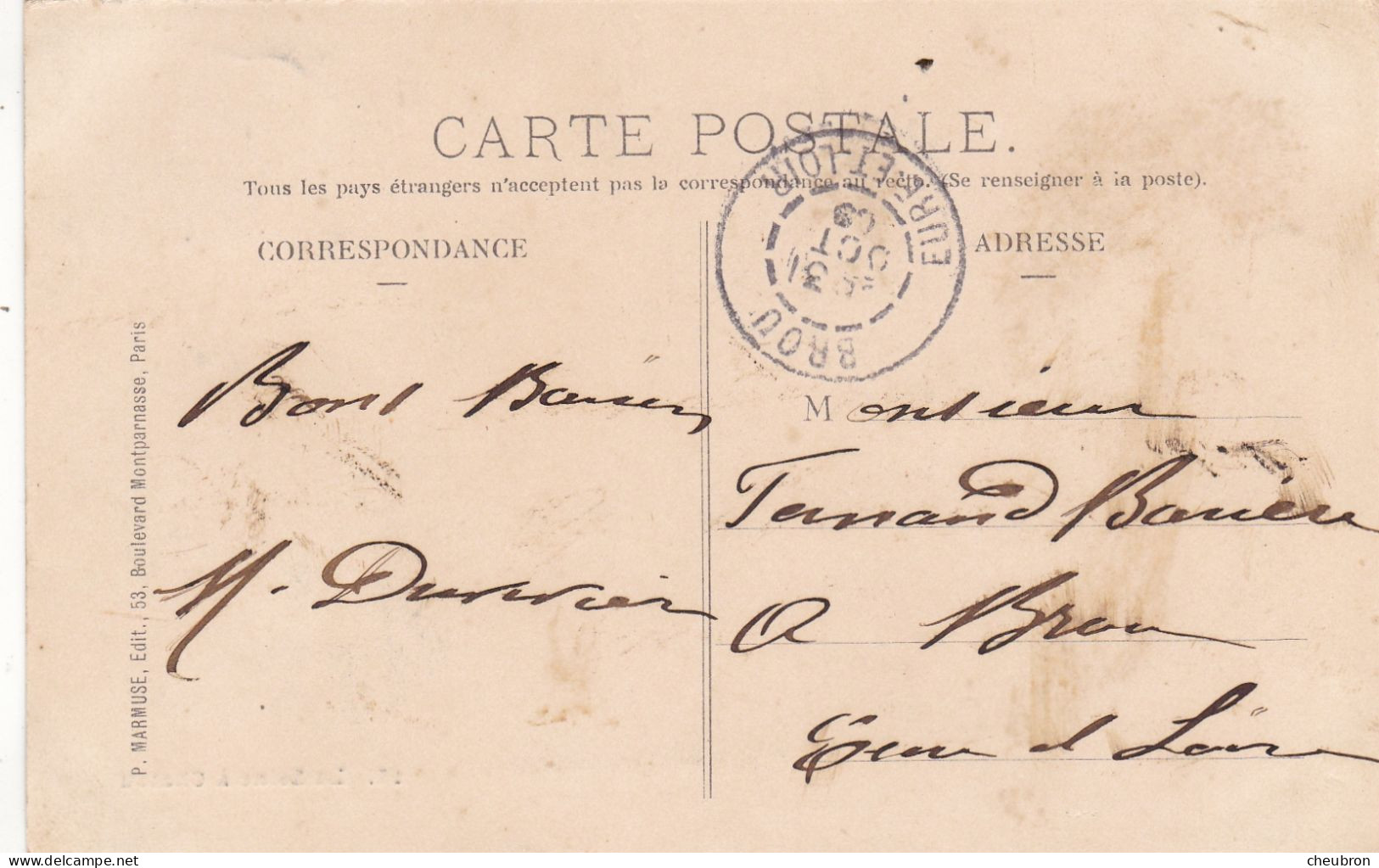 78. CHATOU . CPA . LA SEINE A CHATOU  . ANNÉE 1909 + TEXTE - Chatou