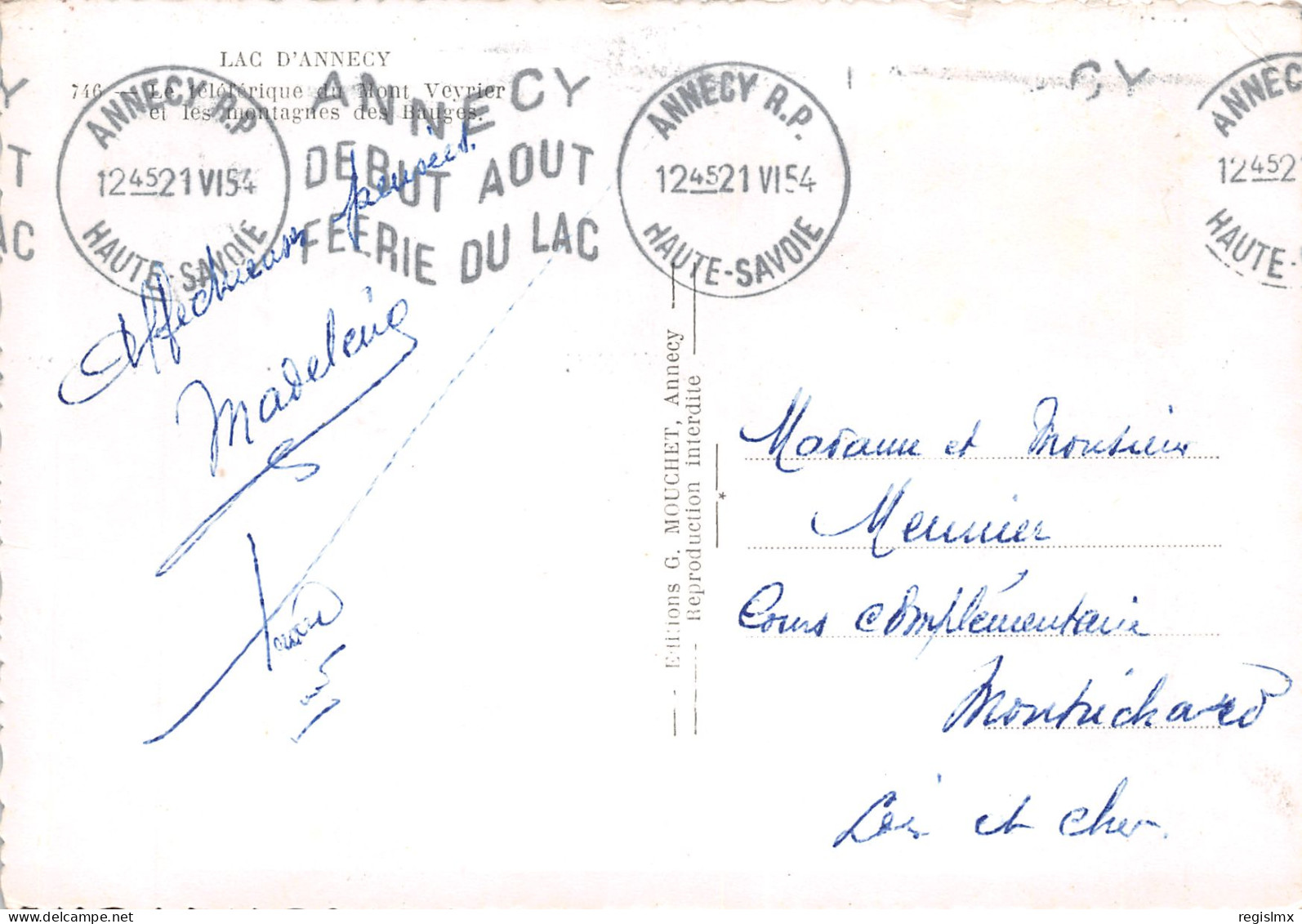 74-LAC D ANNECY-N°T2660-D/0043 - Other & Unclassified