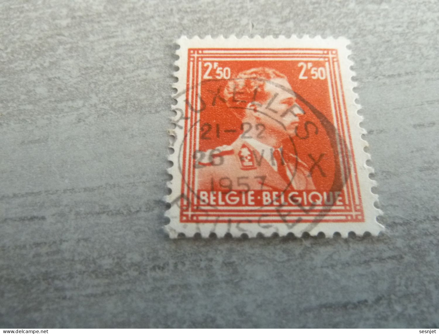 Belgique - Albert 1 - Val  2f.50 - Rouge - Oblitéré - Année 1950 - - Oblitérés