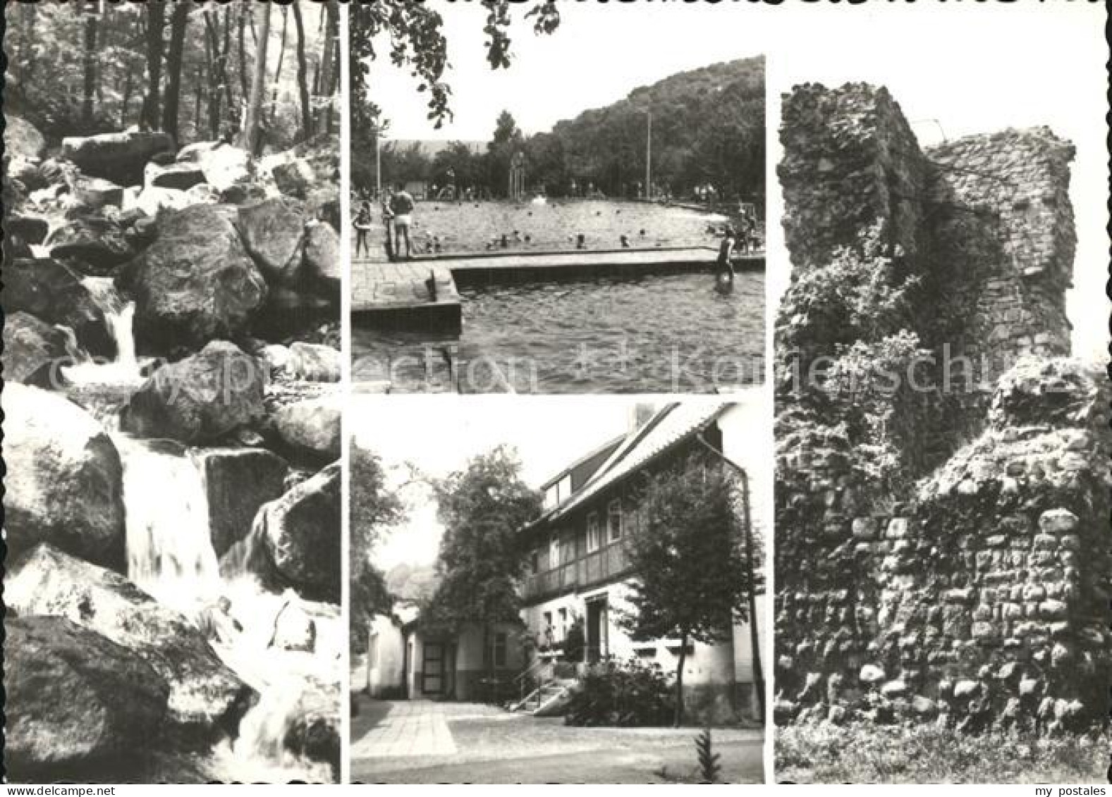 72530206 Stecklenberg Wurmbach Schwimmbad Burgruine Lauenburg Hotel Waldfrieden  - Other & Unclassified