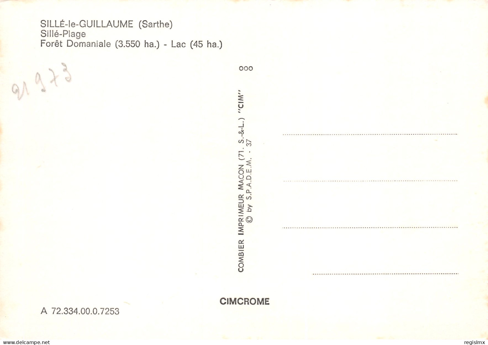 72-SILLE LE GUILLAUME-N°T2661-D/0369 - Sille Le Guillaume
