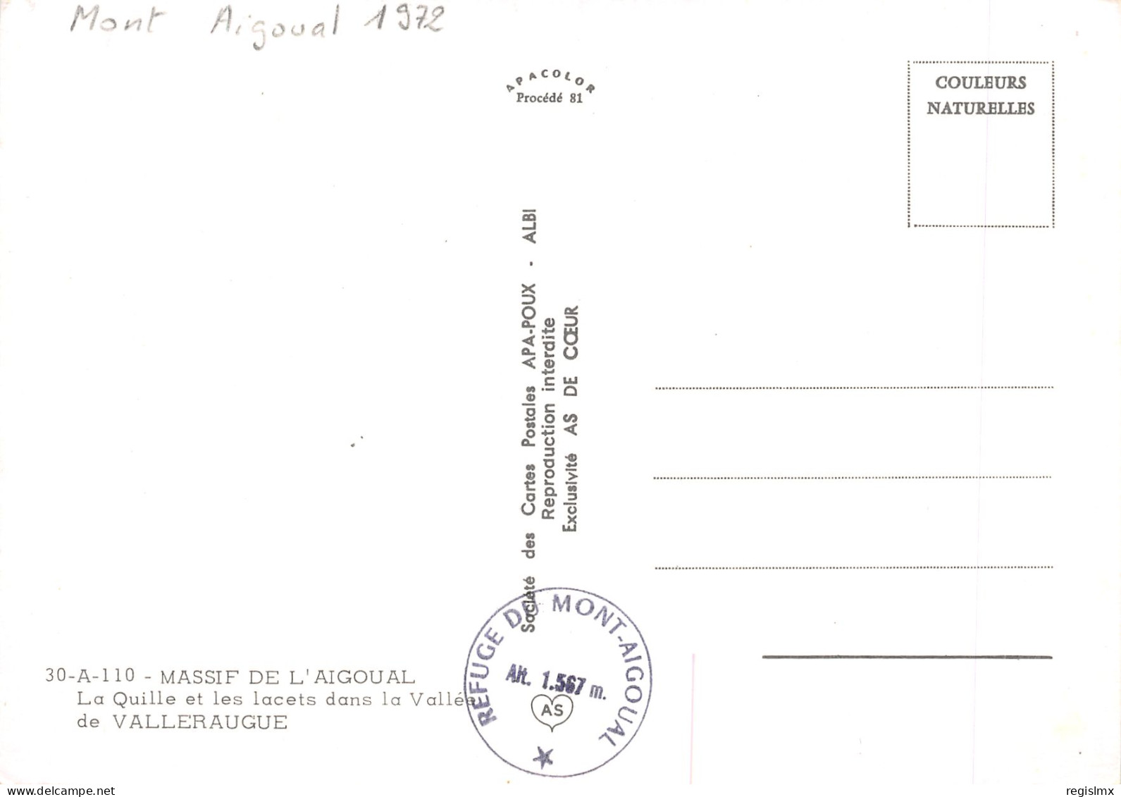 30-MASSIF DE L AIGOUAL-N°T2661-D/0355 - Other & Unclassified