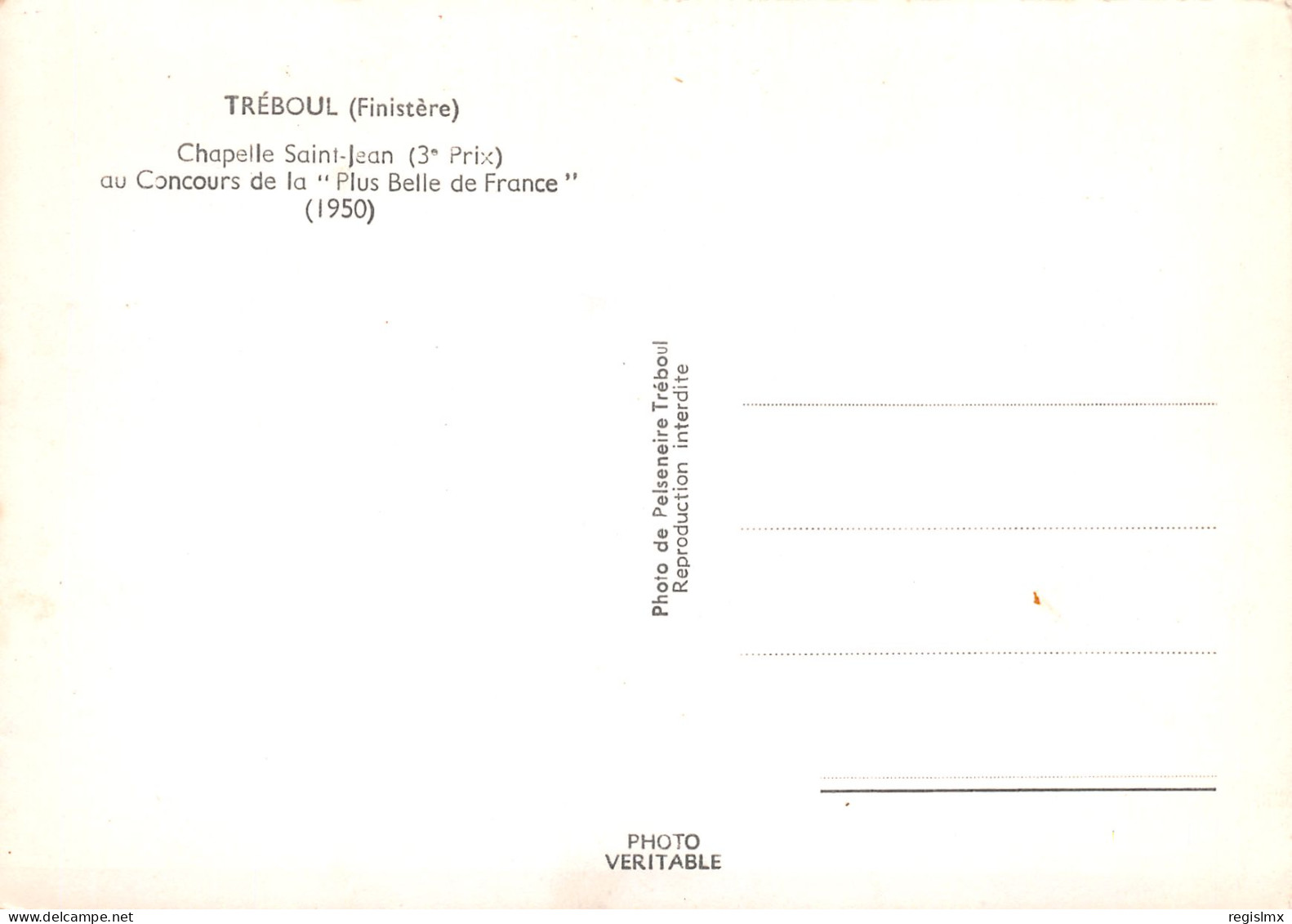 29-TREBOUL-N°T2662-C/0231 - Tréboul