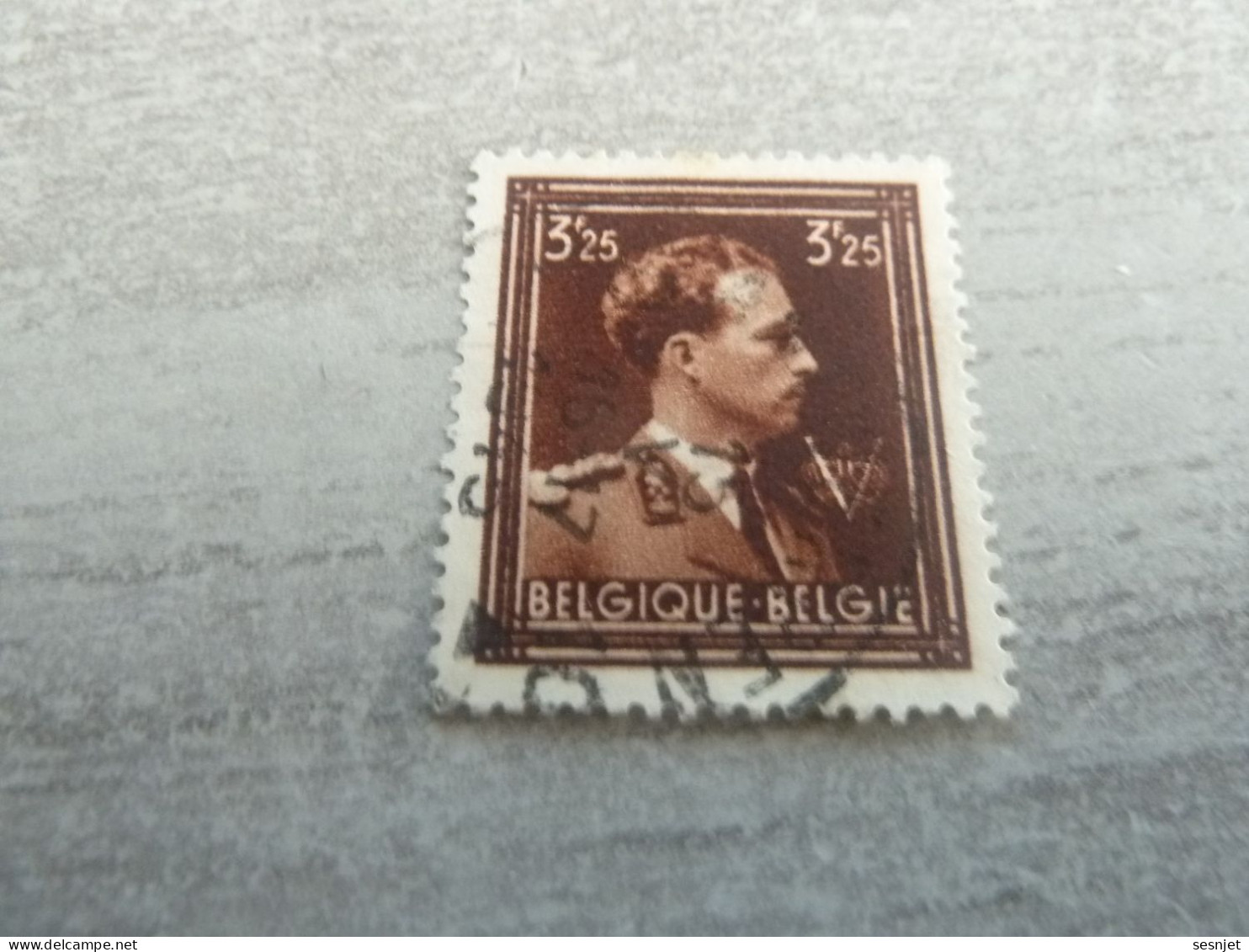Belgique - Albert 1 - Val  3f.25 - Brun-violet - Oblitéré - Année 1950 - - Used Stamps