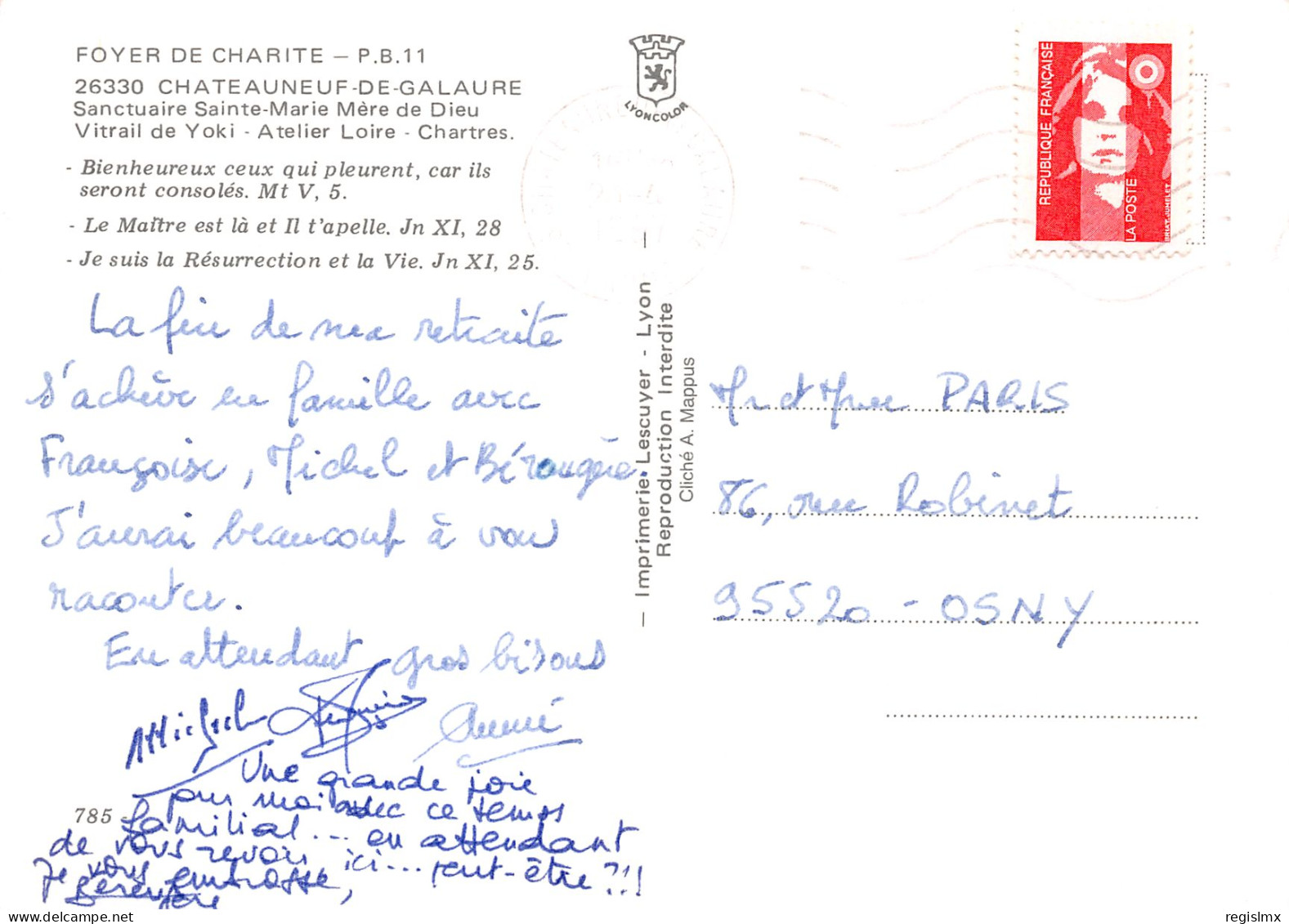 26-CHATEAUNEUF DE GALAURE-N°T2662-C/0059 - Other & Unclassified