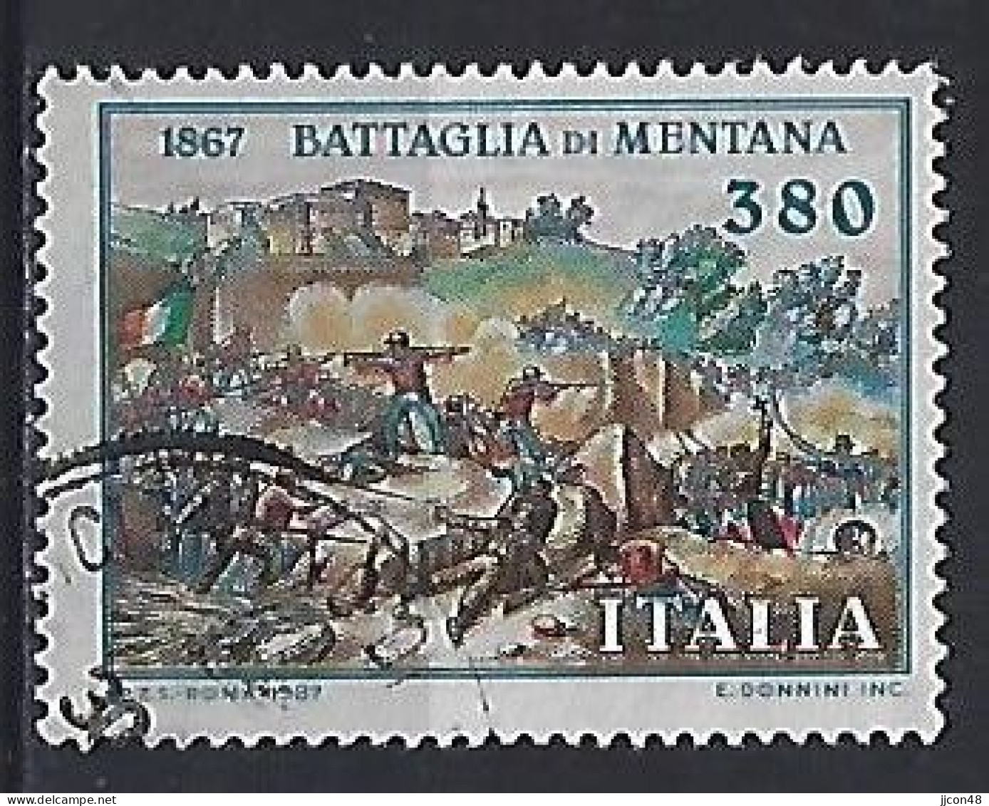 Italy 1987  120 Jahrestag Der Schlacht Von Mentana  (o) Mi.2028 - 1981-90: Used