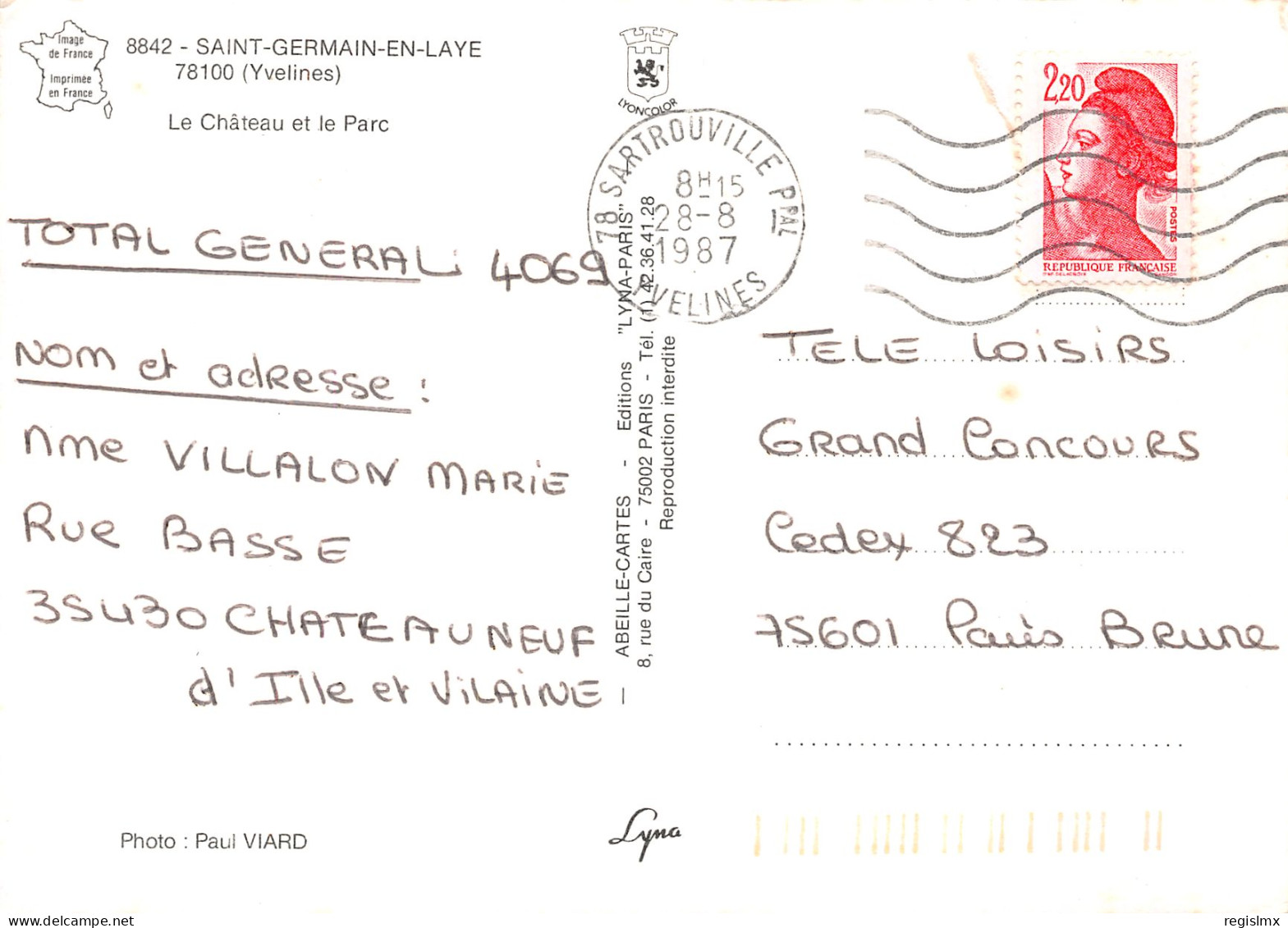 78-SAINT GERMAIN EN LAYE-N°T2662-B/0305 - St. Germain En Laye