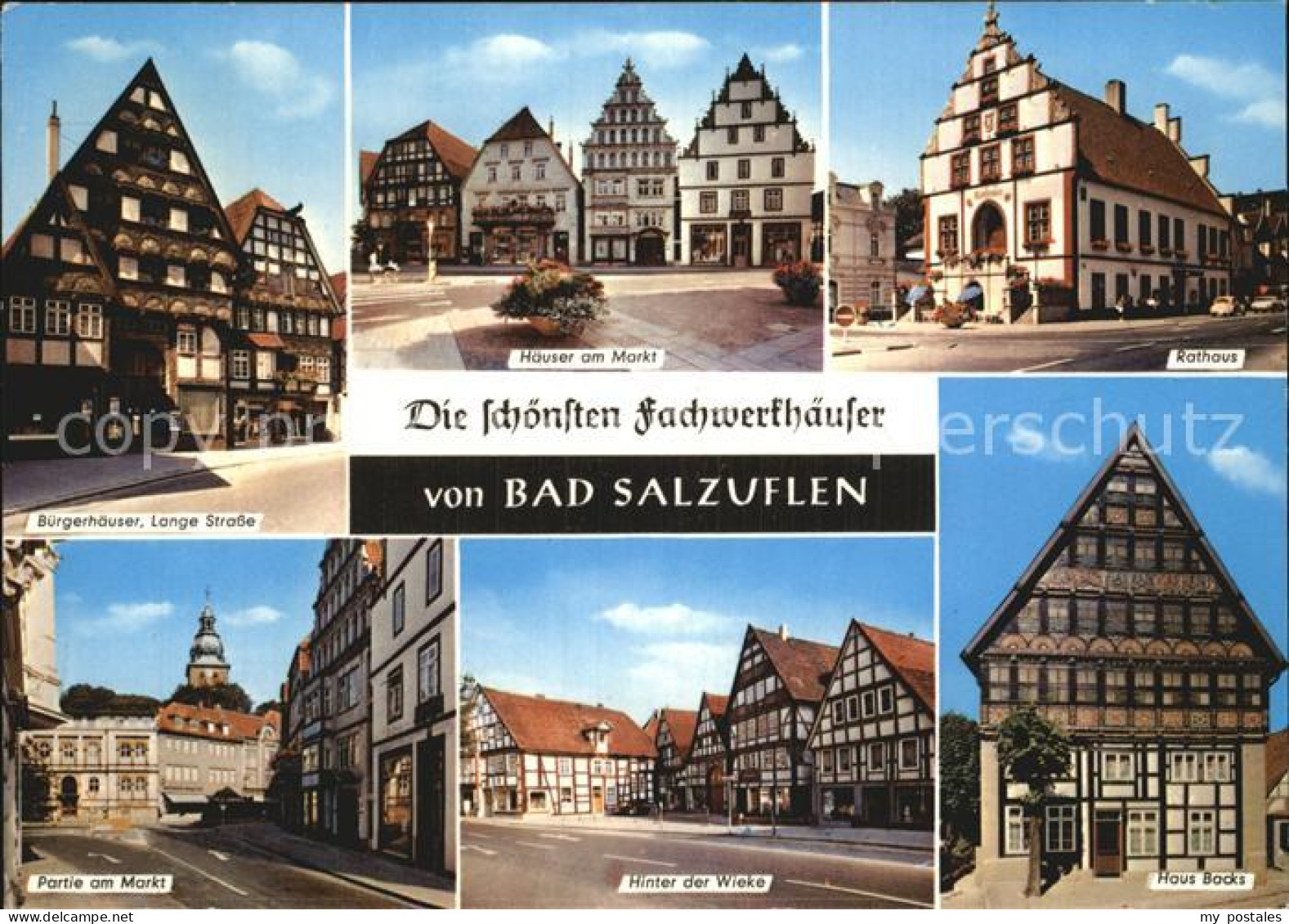 72530109 Bad Salzuflen Rathaus Hinter Der Wieke Buergerhaeuser Bad Salzuflen - Bad Salzuflen