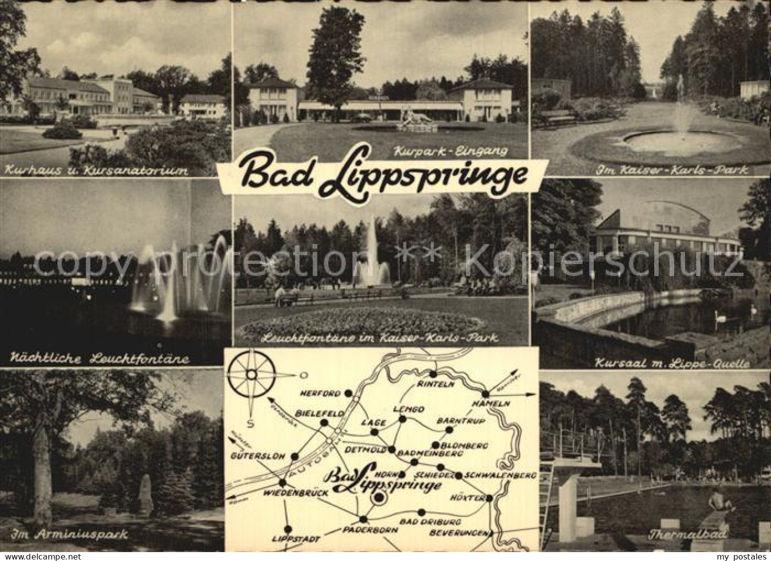 72530043 Bad Lippspringe Kurpark Kurhaus Arminiuspark Bad Lippspringe - Bad Lippspringe