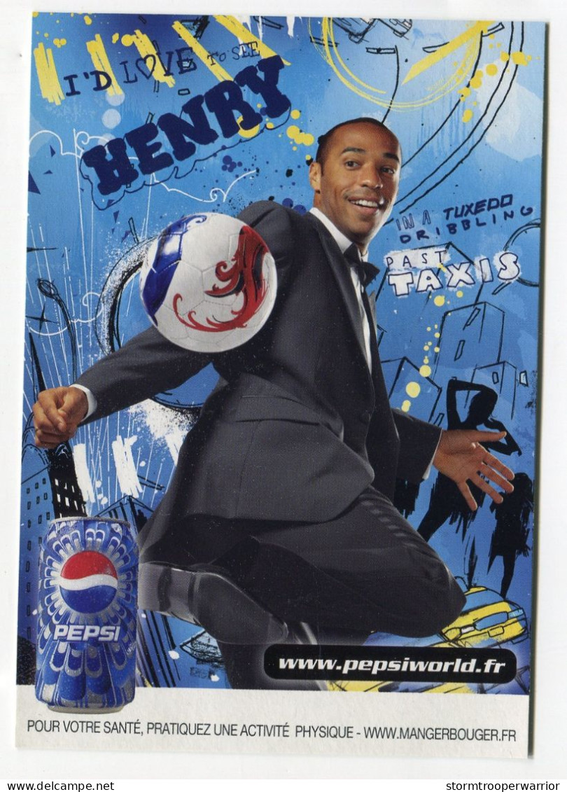 Joueur Football Foot Thierry Henri - Pepsi Cola - Voetbal