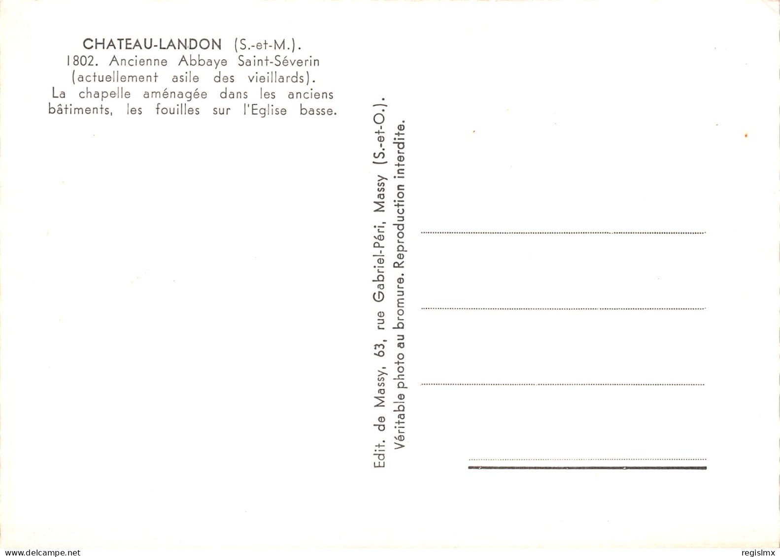 77-CHATEAU LANDON-N°T2662-D/0369 - Chateau Landon