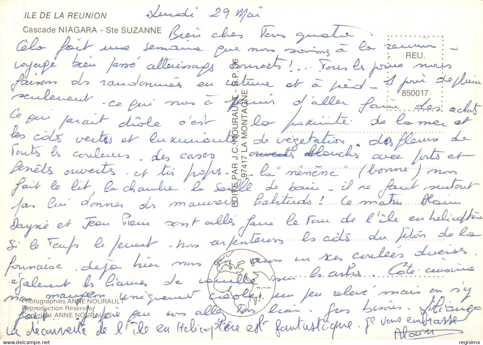 974-ILE DE LA REUNION CASCADE NIAGARA SAINTE SUZANNE-N°T2662-D/0113 - Andere & Zonder Classificatie