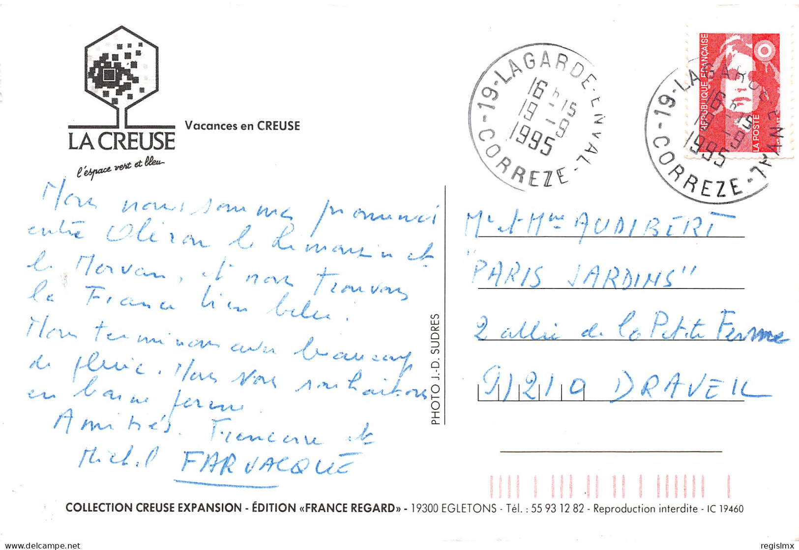 23-LA CREUSE-N°T2663-D/0263 - Other & Unclassified