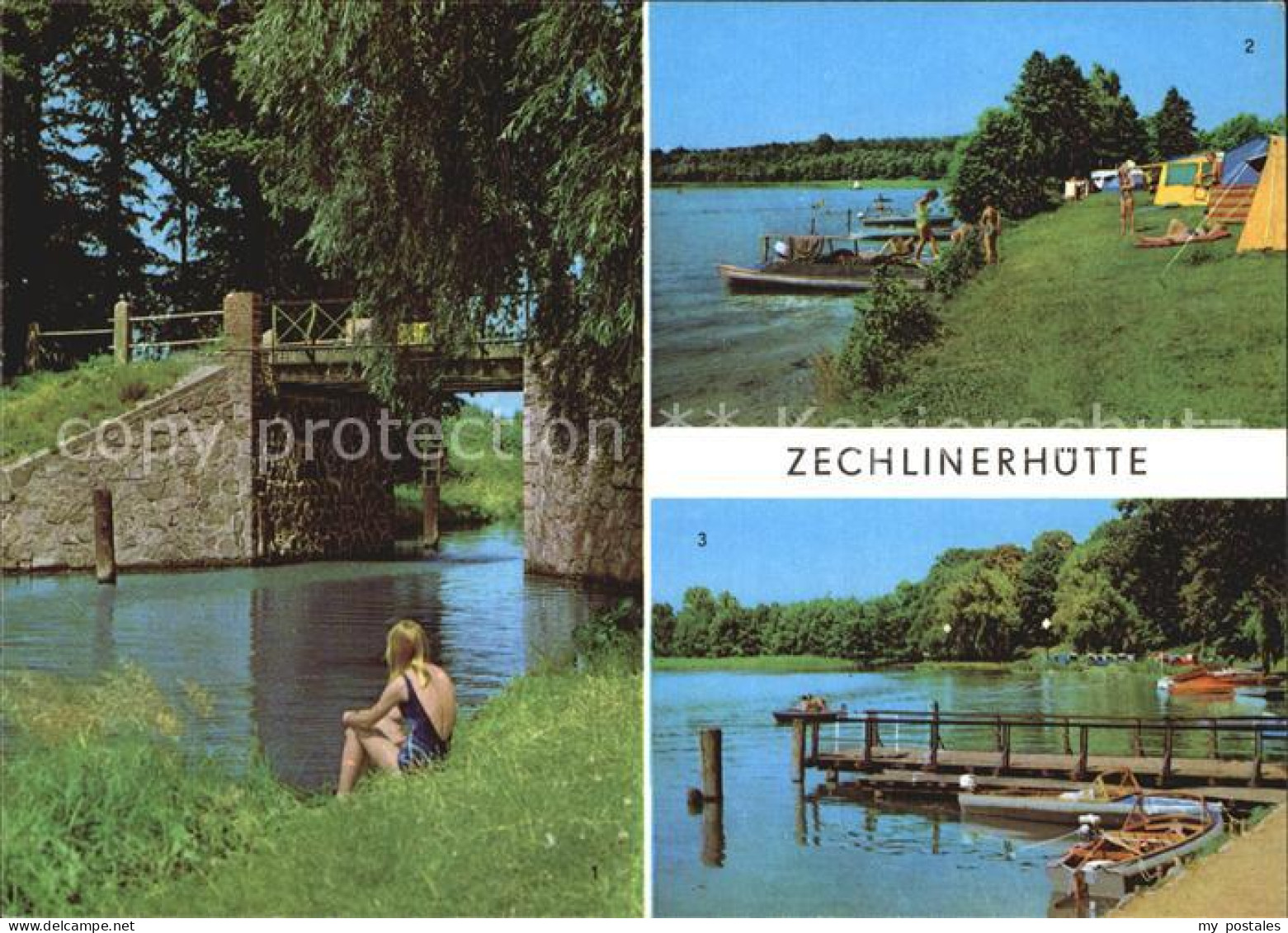 72529886 Zechlinerhuette Jagowbruecke Zeltplatz Ekernkoppel Dampferanlegestelle  - Zechlinerhütte